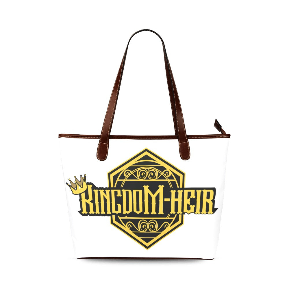 Kingdom Heir Shoulder Tote Bag White