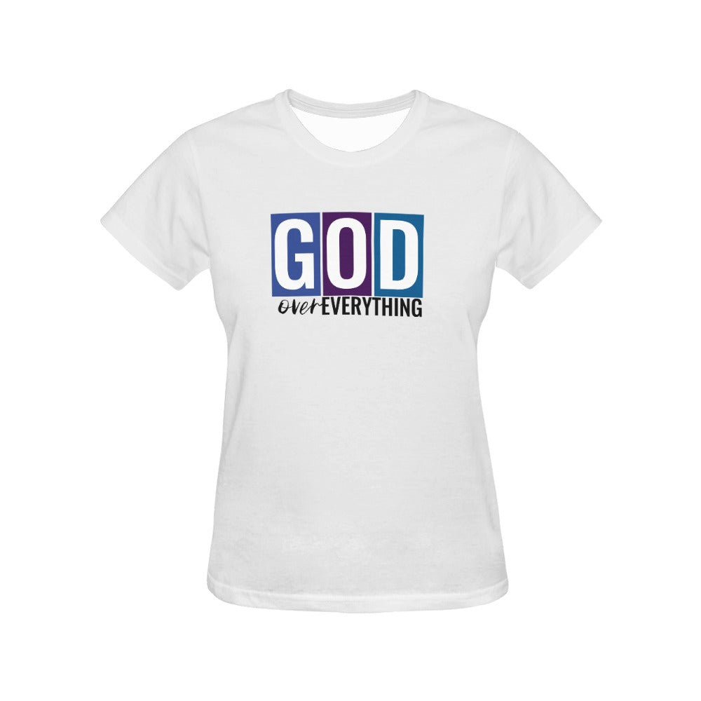 God Over Everything Women's White Tshirt