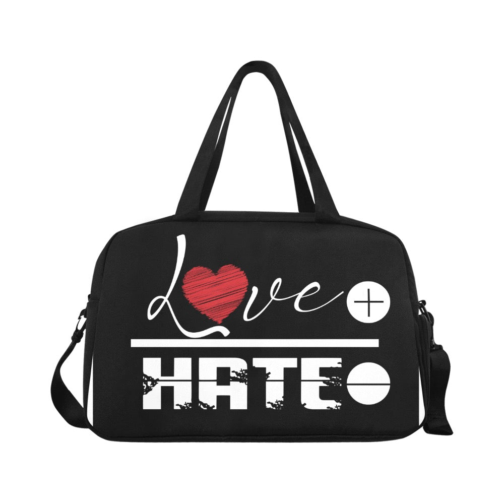 Love Over Hate Tote And Cross-body Travel Bag