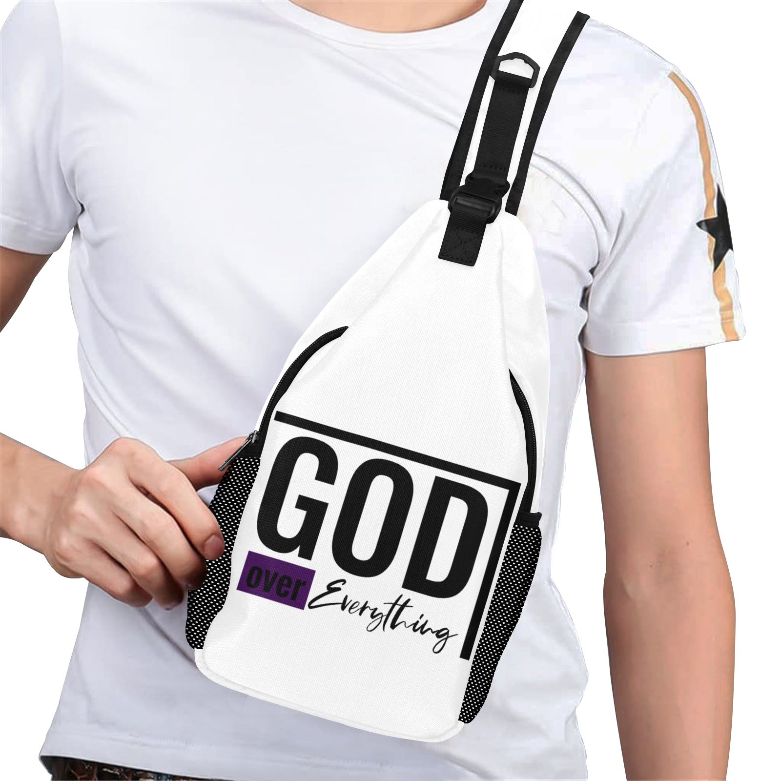 Men's God Over Everything Chest Bag