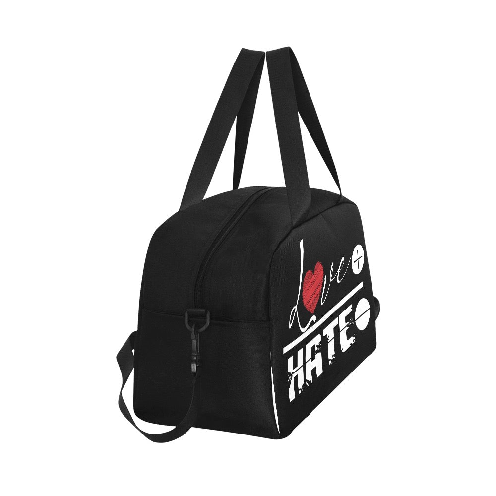 Love Over Hate Tote And Cross-body Travel Bag