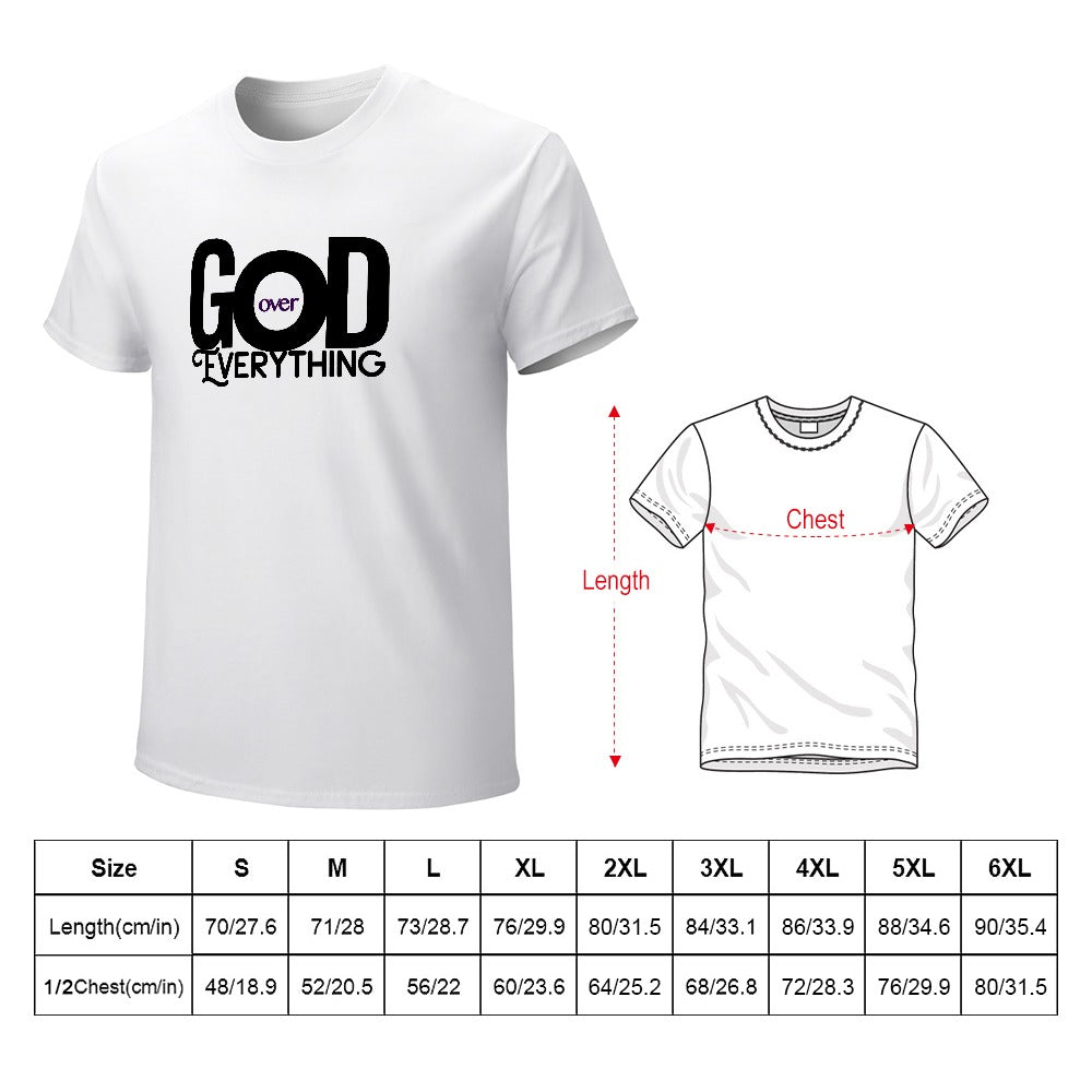 GOD over Everything Men's T-shirt 100% cotton