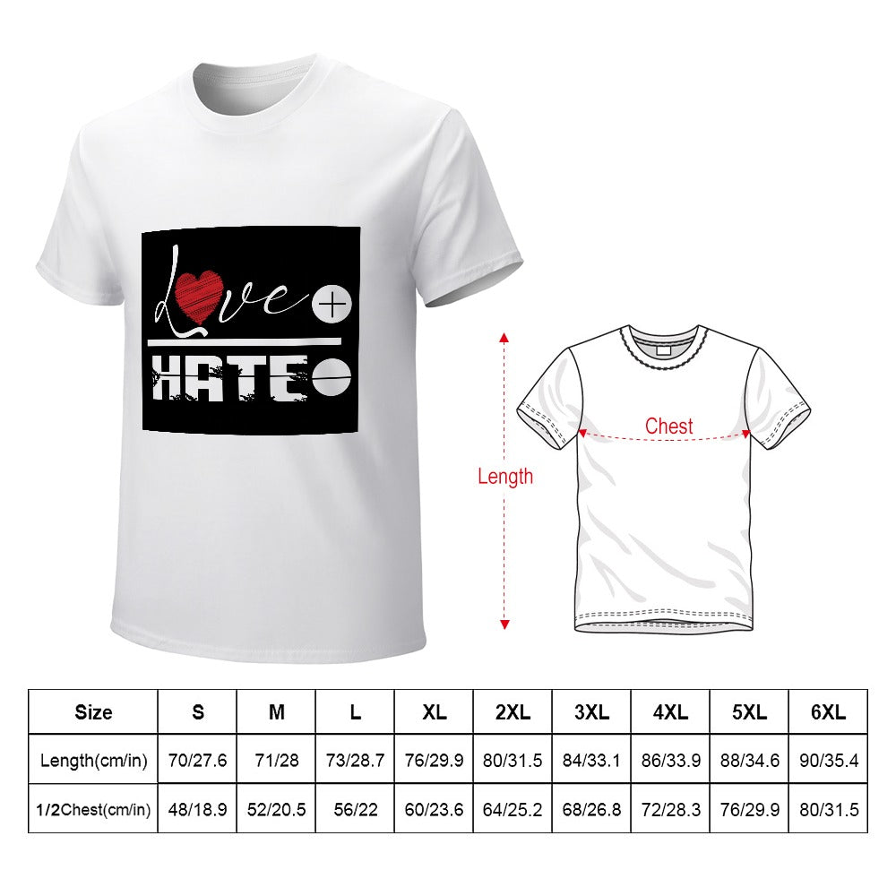 Love Over Hate Men's T-shirt