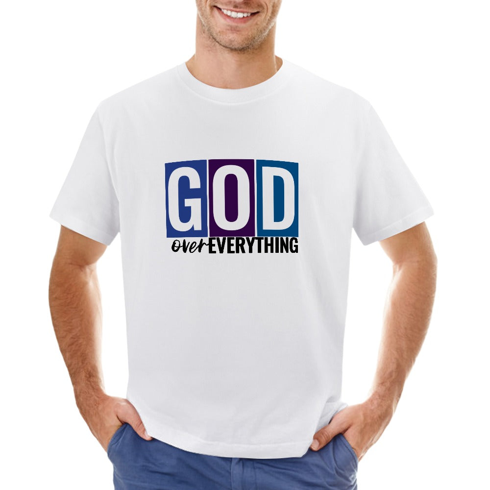 God Over Everything Colorblock Men's T-shirt