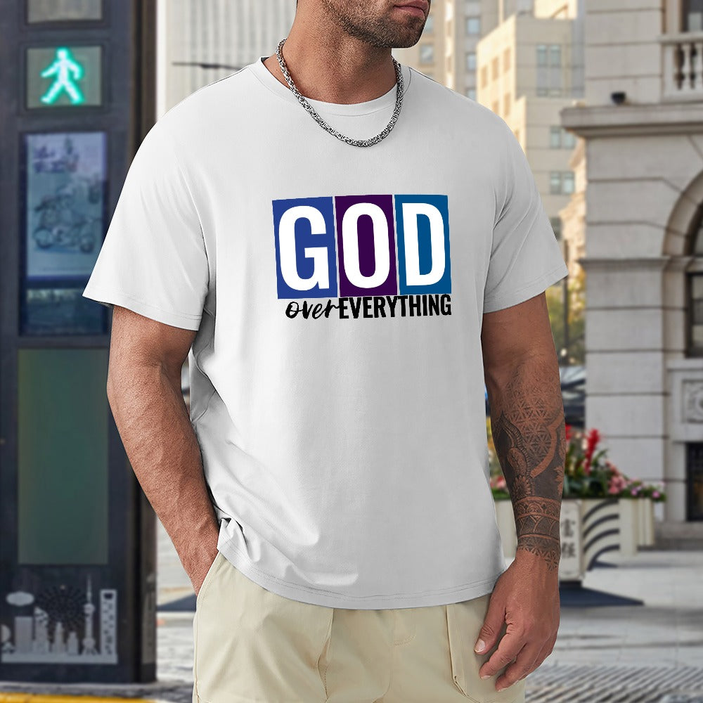 God Over Everything Colorblock Men's T-shirt