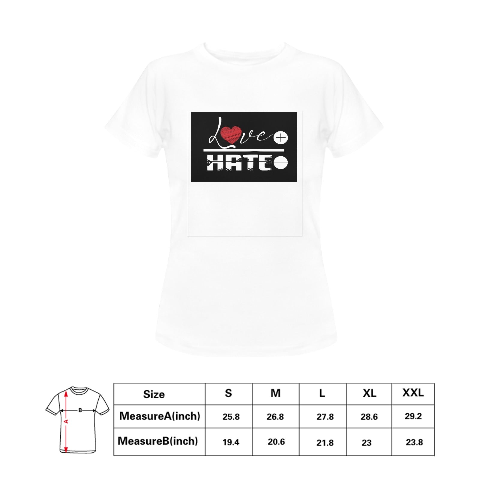 Love Over Hate Women's T-shirt